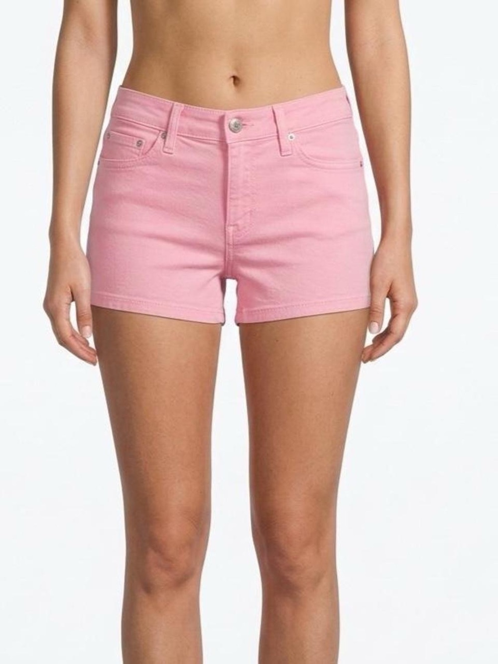 Judy Blue Pink Stretch Denim Shorts Size M.